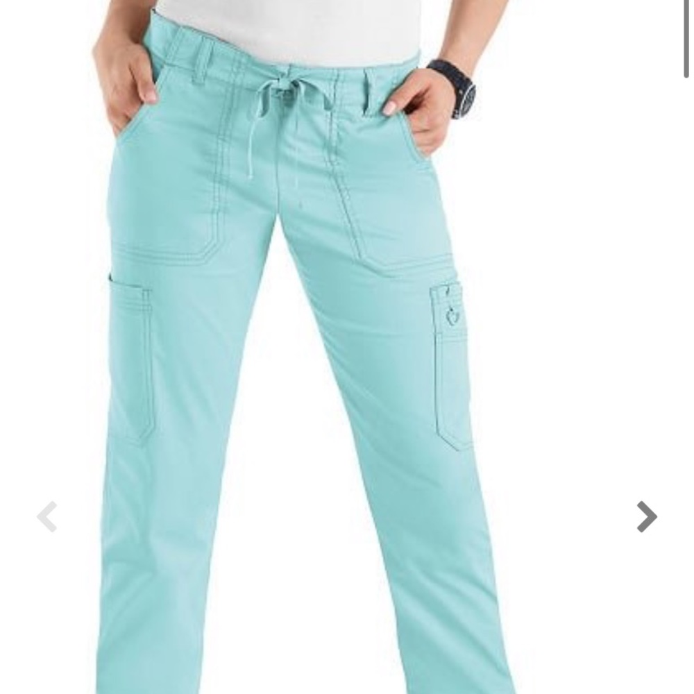 Light Blue Koi Scrub Top & Pants